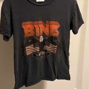 Anine Bing Vintage-Look Bing Tee